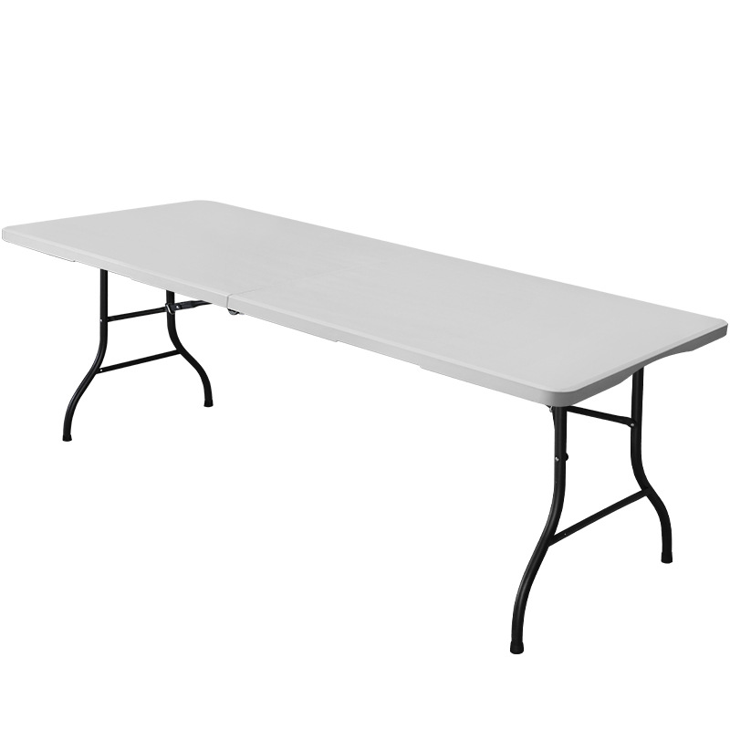Portable folding table, outdoor plastic table and chair, sales stall table, rectangular study desk, home dining table, dining table Item Picture