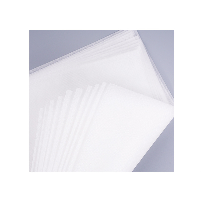 Wholesale of white non-woven bags in stock, thickened flat-mouth shoe covers, large-capacity storage dust-proof packaging bags, with logo printing available Item Picture
