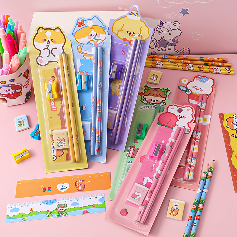 儿童铅笔文具/组合5件套卡产品图