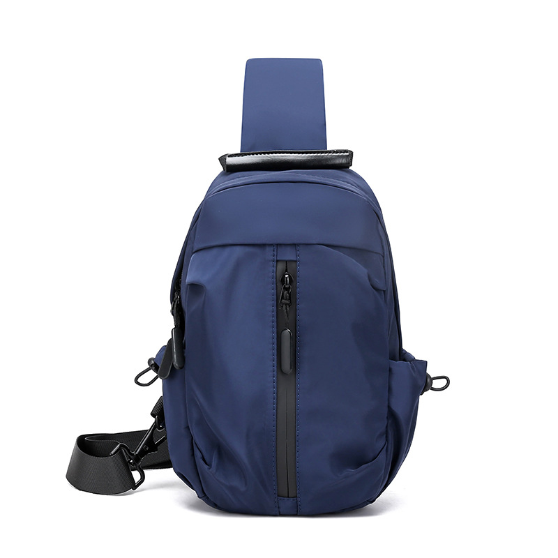 2023 New Men's Chest Bag New Simple Large Capacity Sports Small Body Bag Fashion Casual Oxford Cloth Crossbody Bag Item Picture