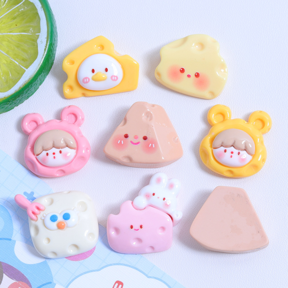 diy cute cartoon cheese, cream glue, homemade phone case, headband material, fridge magnets, resin accessories wholesale Application Scenario