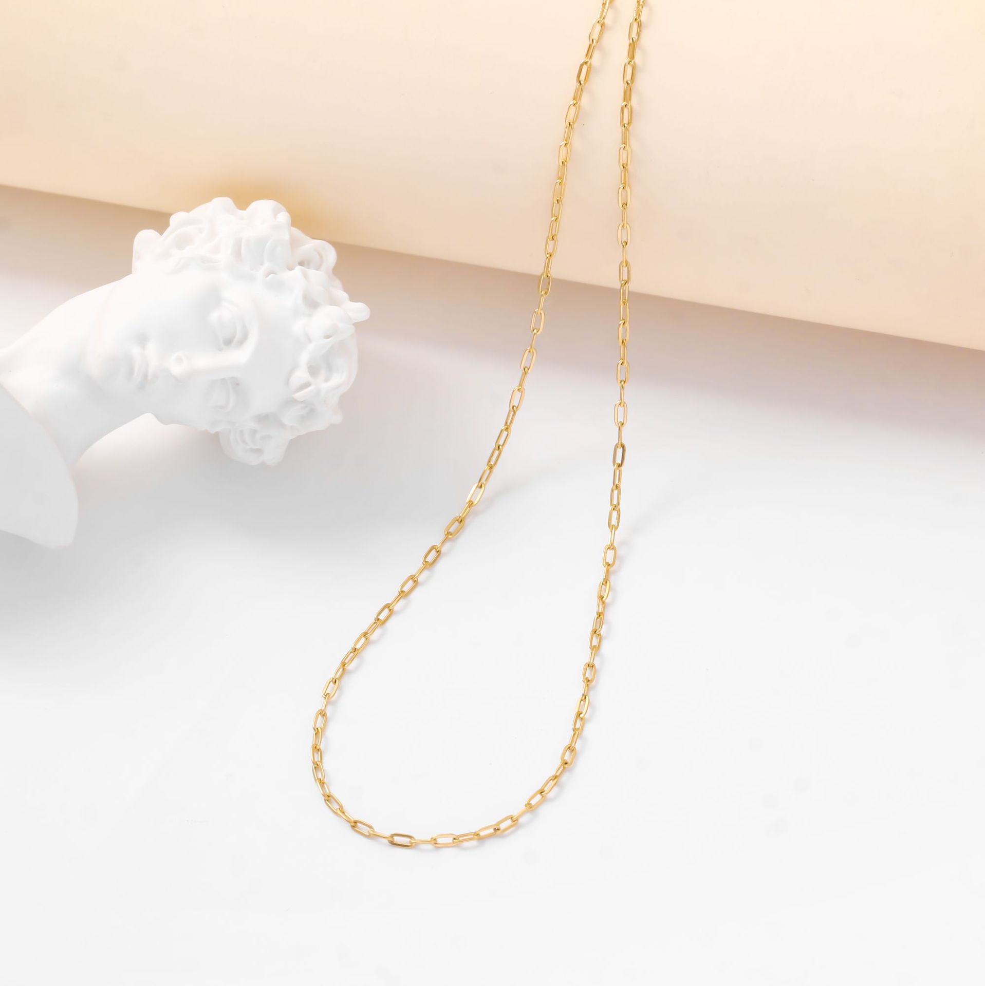 Factory direct sales, cross-border exclusive, simple and versatile snake bone necklace, high-end and light luxury style, a popular photo-taking necklace Item Picture