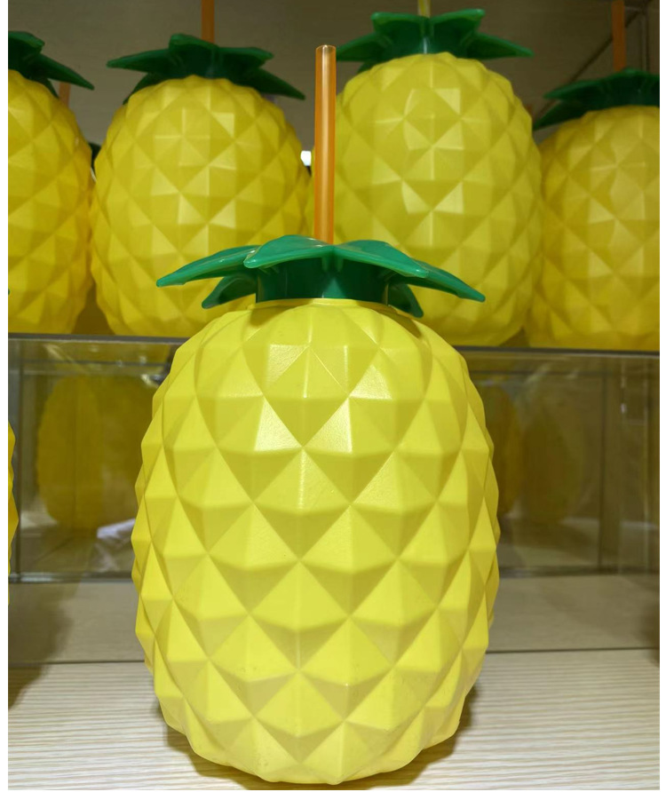 大菠萝杯/PP菠萝吸管杯/饮料杯细节图