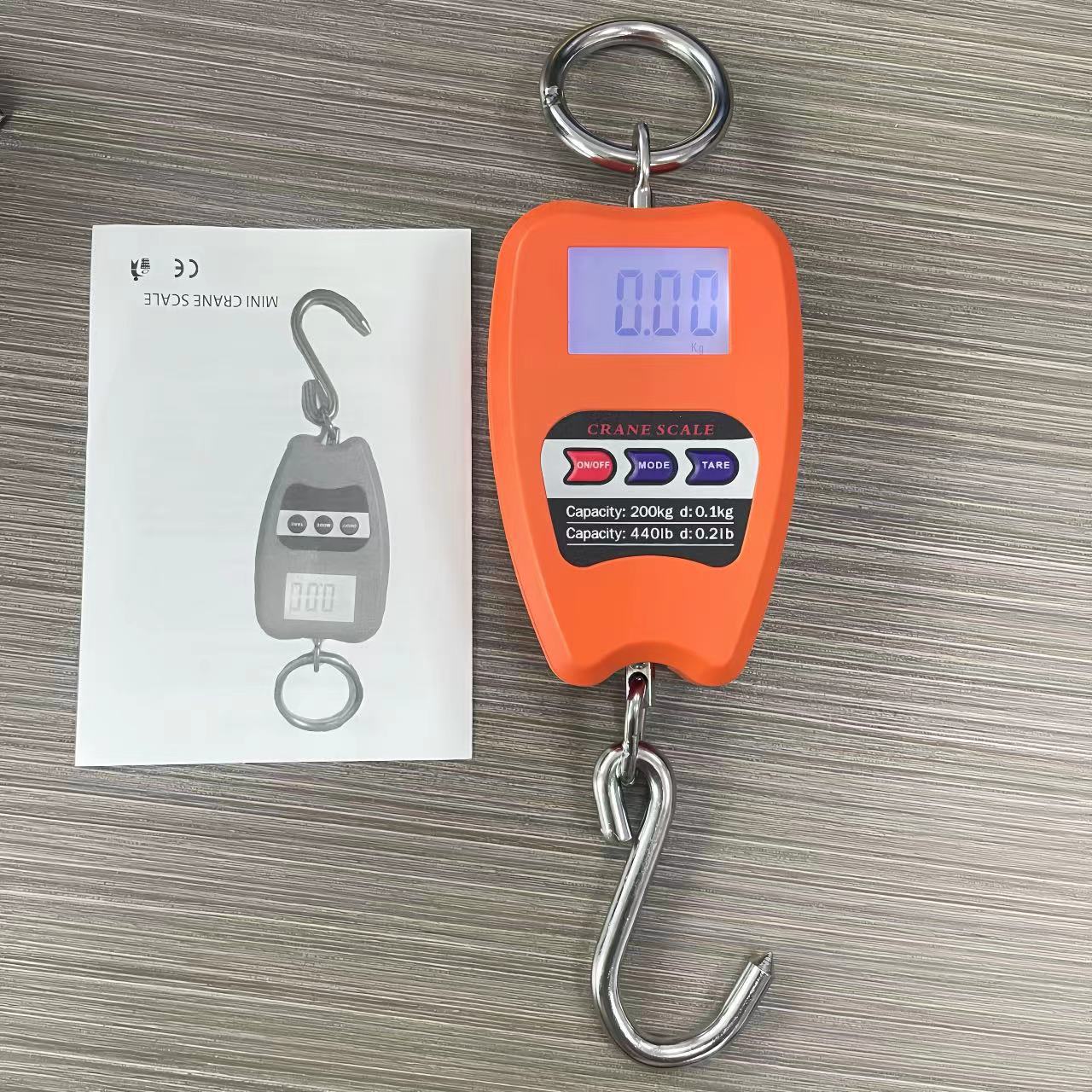 New portable heavy-duty household hand-held small direct display hanging scale, 200-kilogram factory electronic scale wholesale