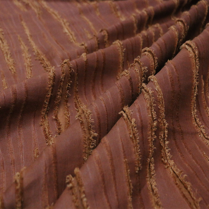 丝麻红云纱布/宽幅重磅真丝/设计师面料产品图