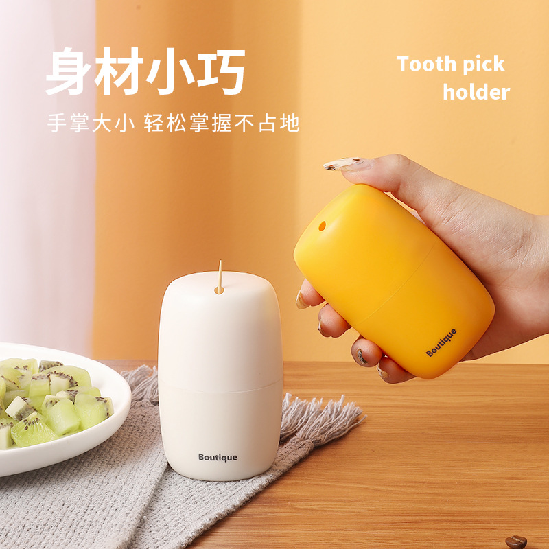 Toothpick Box Home Press Automatic Pop Creative Light Luxury Fashion Living Room Coffee Table Portable Toothholder Application Scenario