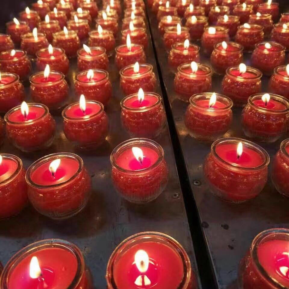 Special offer from the manufacturer: Hongde 24-hour flat-mouthed lotus butter Lamp, a fine product for offering to Buddha Application Scenario