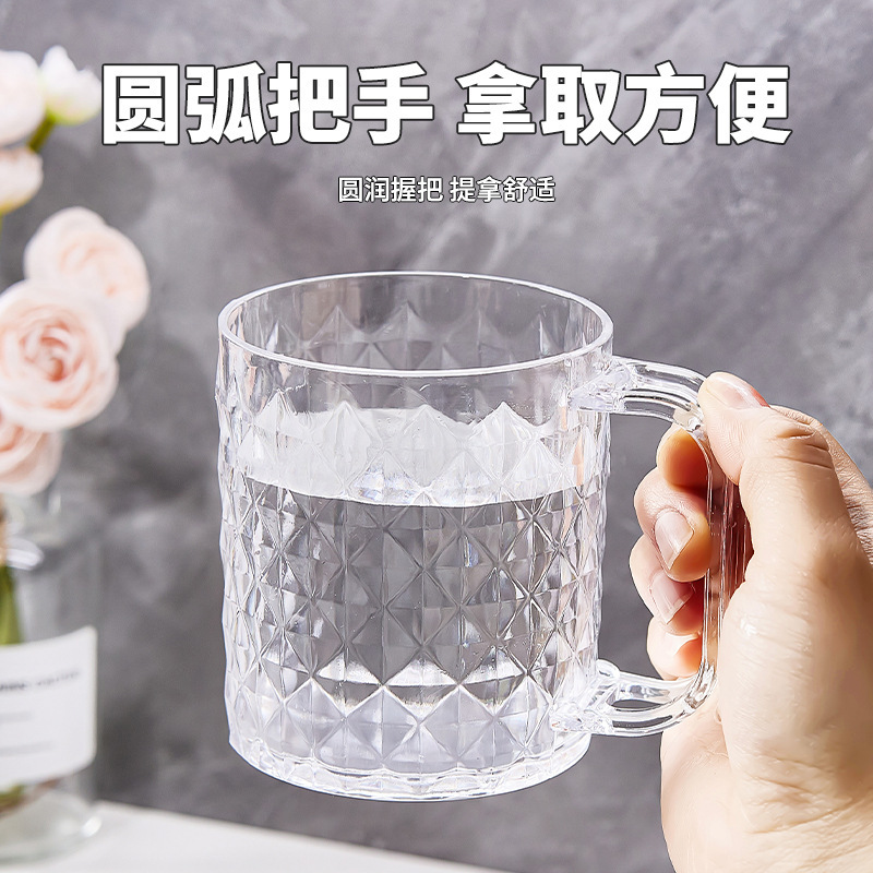 Original manufacturer's light luxury high-appearance level toothbrush cup, household transparent storage toothbrush cup, washbasin cup, brushing couple cup Specification image