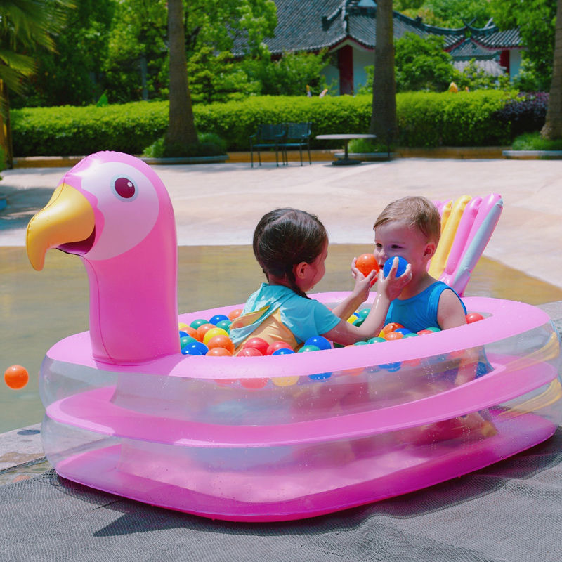 外贸海马鹦鹉水池儿童泳池地摊货源庭院戏水玩具充气水池详情图4