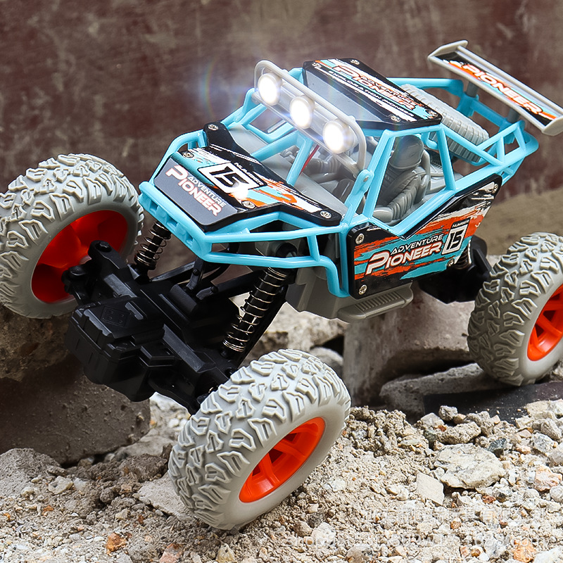Cross border 1:20 remote control Mountain Climbing bike Children remote control car Bigfoot four-way rock climbing bike toy model details Picture
