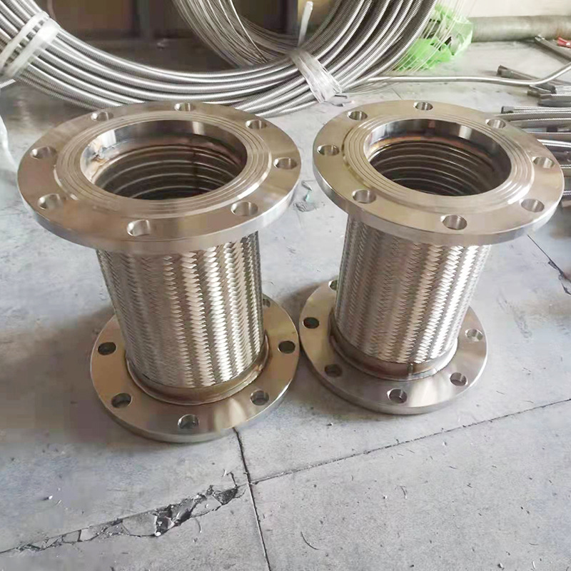 Flanged metal hose, 304 stainless steel metal corrugated pipe, metal hose quick-installation joint corrugated pipe Specification image