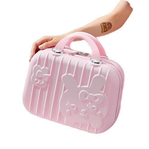 新款卡通兔粉色手提箱拉杆箱伴手礼旅行箱女14寸儿童拉杆箱喜礼批详情图5