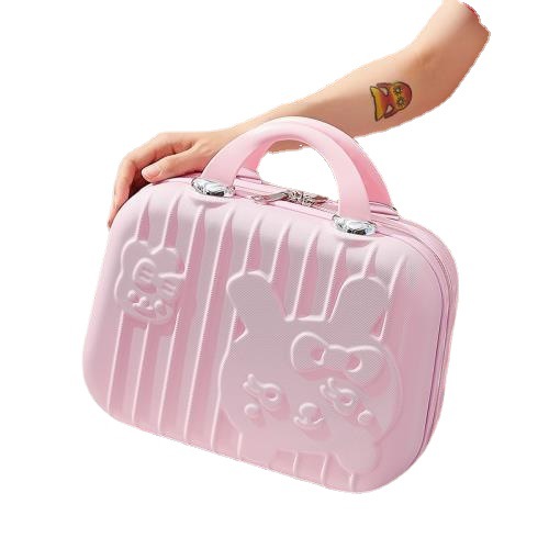 New Cartoon Rabbit Pink Suitcase Trolley Case With Gift Suitcase Female 14 