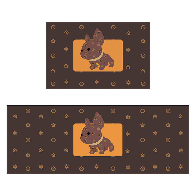 Diatom mud kitchen floor MATS, no-wash and washable carpets, oil-proof, water-proof, anti-slip water-absorbing floor MATS, dirt-resistant household wholesale Item Picture