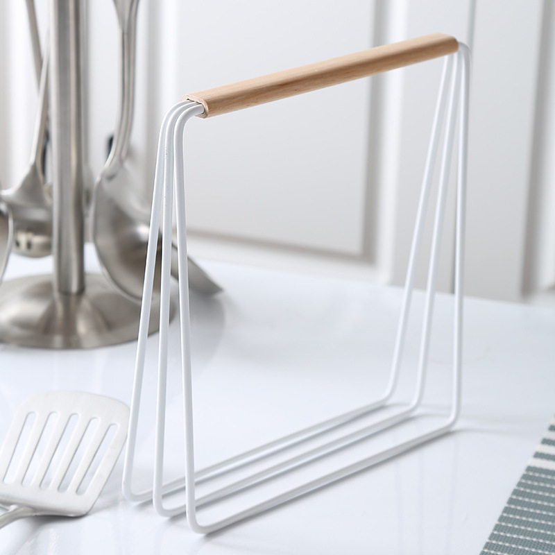 New Japanese-style ironwork standing kitchen cloth storage rack, stove top, and cloth draining rack Specification image