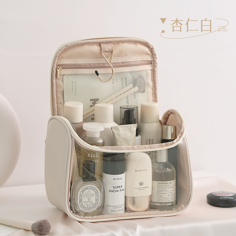 Transparent Hand-Held Makeup Bag Commuter Travel Storage Bag Modern Simple Toiletry Bag Elegant Women's Makeup Storage Bag Item Picture