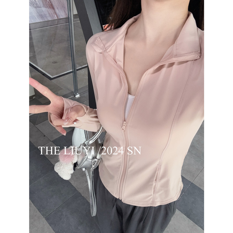 小嘢同款原纱防晒衣女夏季户外防紫外线冰丝凉感防晒服立领外套