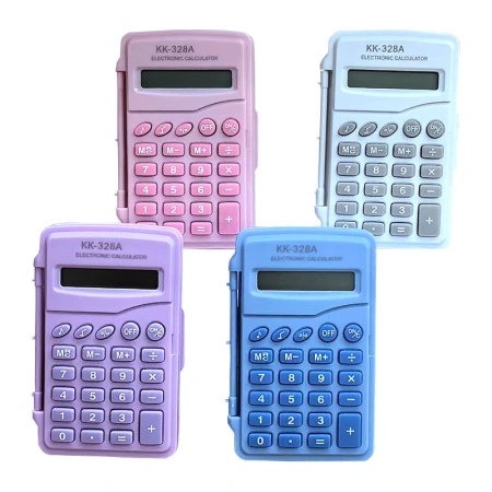 Flip cover mini student calculator Dopamine primary school computer logo advertisement high appearance level calculator cross-border Flip cover mini student calculator Dopamine primary school computer logo advertisement high appearance level calculator cross-border