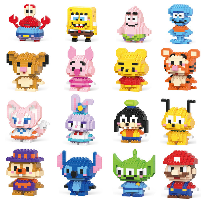 Lele Brothers Building Blocks For Children Benefit Intelligence Assembly Compatible With Lego Mini Particle Boy Micro Particle Girl Puzzle details Picture
