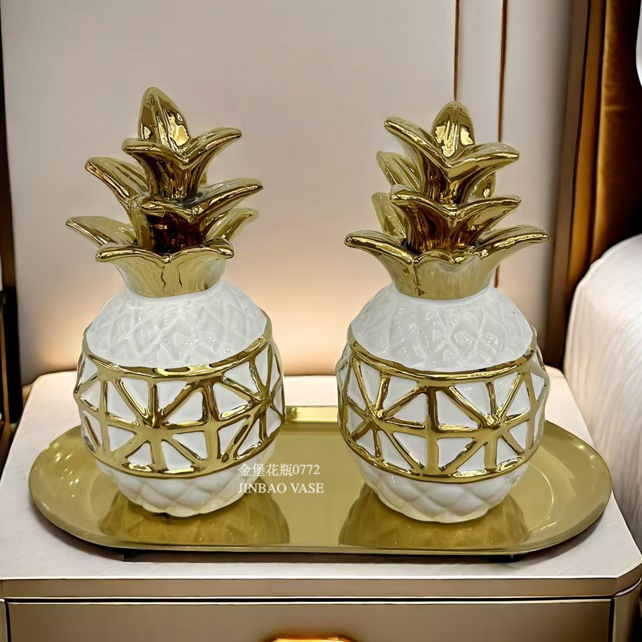 Ceramic vases, European-style creative and simple texture vases, white matte vases, model room ornaments and handicrafts details Picture