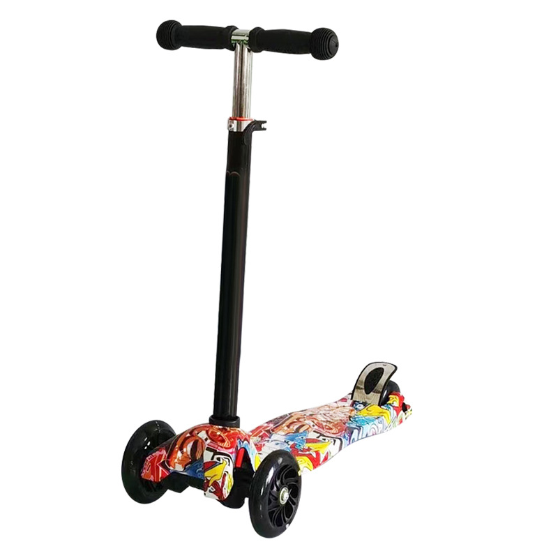 Foreign Trade Four-Wheel Flash 2-6 Detachable and liftable scooter for children aged 8-12 Item Picture