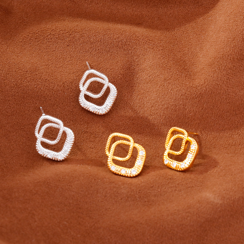Hyacinth moda nicho diseño sentido pendientes geométricos mujeres luz lujo viajes con diamantes temperamento premium earwear 2025 tik yin blast