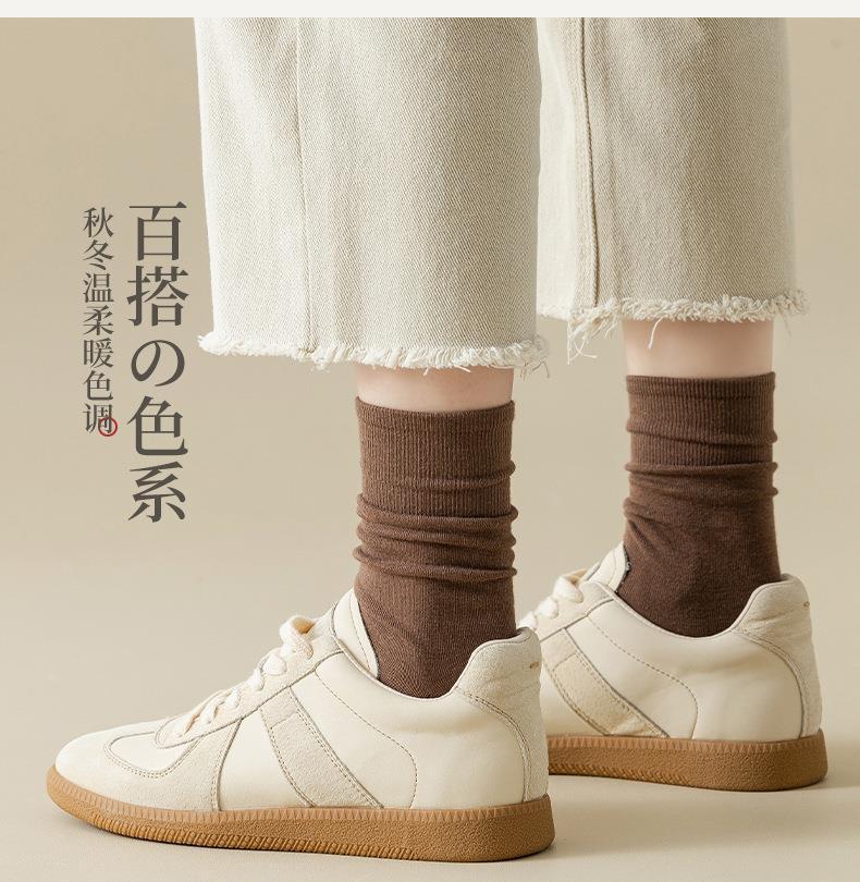 袜子地摊一件代发袜子女春夏堆堆袜纯白色中筒袜秋冬松口月子袜女士长袜夏季薄款一件代发详情14