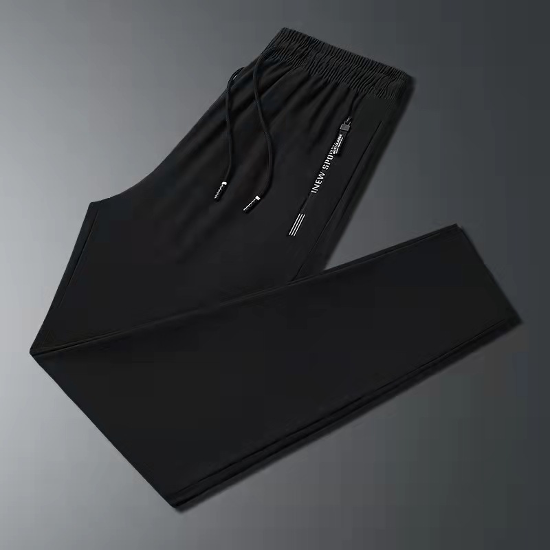 Wholesale of 2022 new style finely woven ice silk pants, men's sportswear pants, men's casual pants, large size M-8XL men's pants Specification image