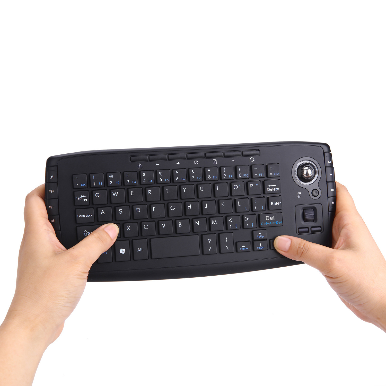 HTPC多媒体键盘轨迹球键盘鼠标一体机2.4G无线工业数控服务器图