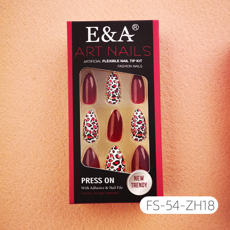New wearable nail patches, almond nail patches, detachable nail patches, 24 pieces of finished products, wholesale exclusively for foreign trade details Picture