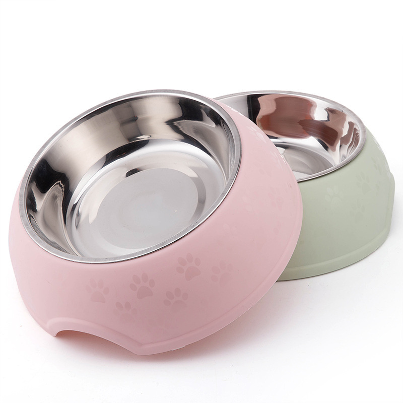 Pet bowl Durable drop resistant stainless steel Pet dog bowl Knock over large capacity cat food bowl Pet stainless steel bowl details Picture