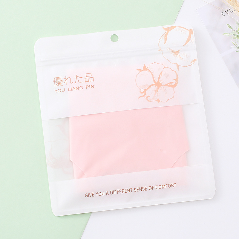 通用加厚白牛皮纸内裤包装袋子透明服装内衣有棵树塑料自封拉链袋