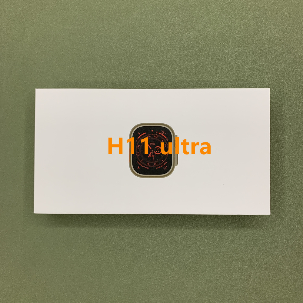 跨境新款H11ultra智能蓝牙通话手表NFC无线充S8运动版华强北49mm