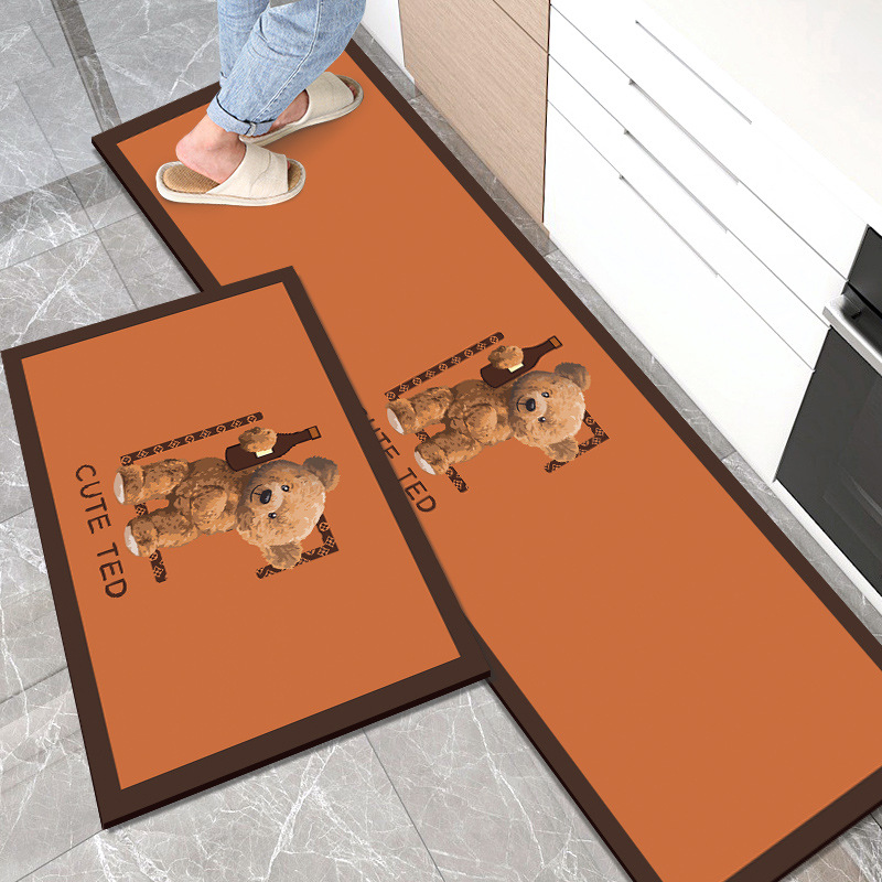 Diatom mud kitchen floor MATS, no-wash and washable carpets, oil-proof, water-proof, anti-slip water-absorbing floor MATS, dirt-resistant household wholesale