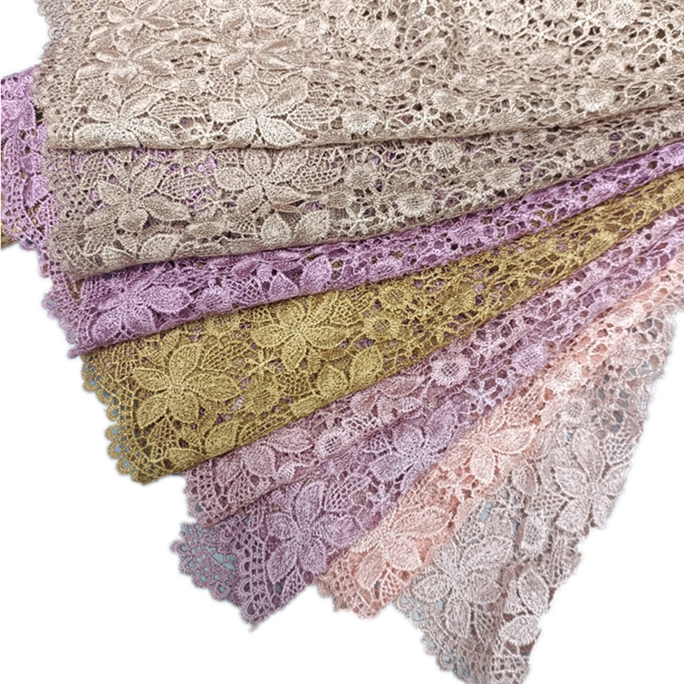 Manufacturers Direct Sales Of Muslim Headscarf New Hollowed-Out Water-Soluble Lace Large Bar Code Hui Hat Shawls Famous Family Clothing Item Picture