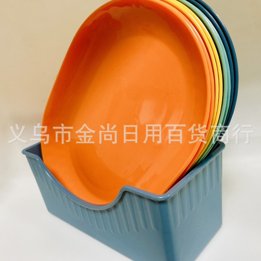 Plastic snack cake plates, dining table, children's garbage plates, cute bone-spitting plates, fruit plates, snack plates, portable wholesale Specification drawing