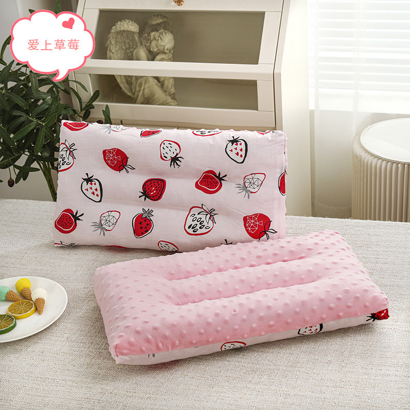 Wholesale of all-cotton cartoon children's pillow cores, baby bean pillow cores, washable kindergarten children's and adult pillows Specification image