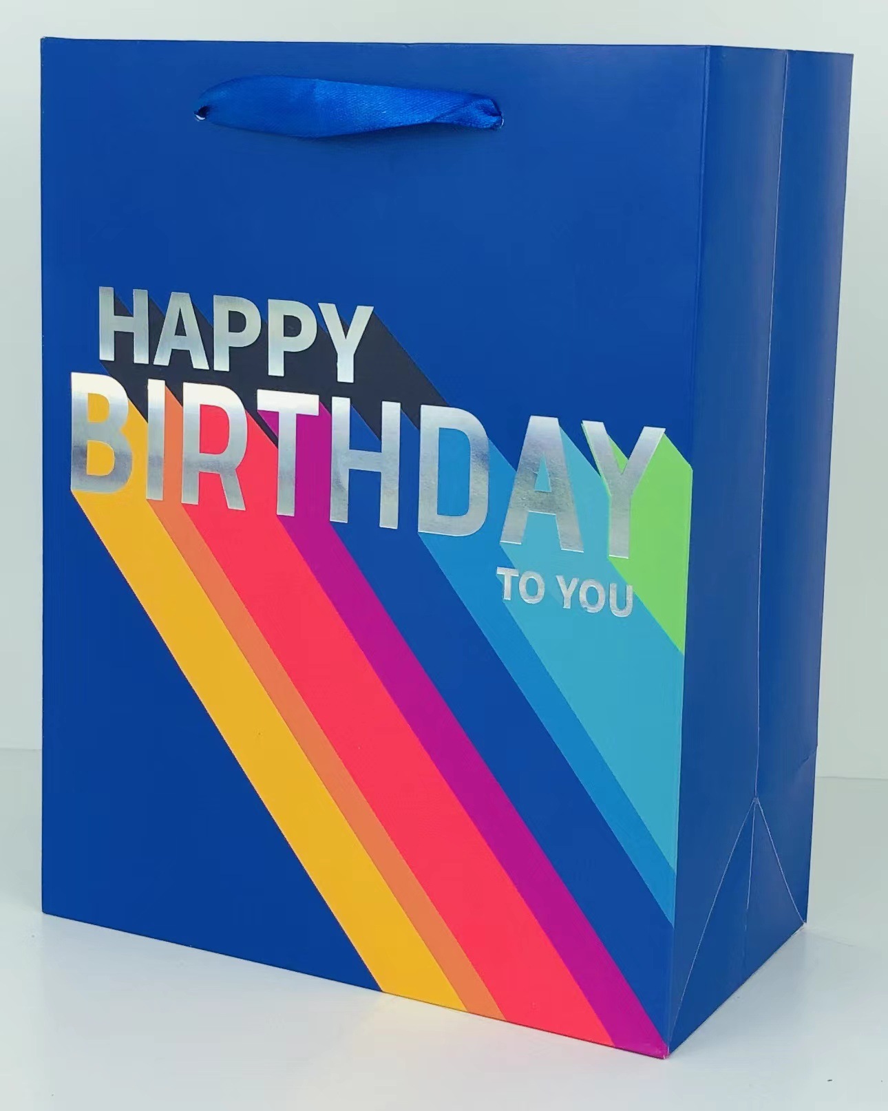 Baisite Packaging's in-stock gold-embossed BIRTHDAY HAPPY BIRTHDAY handbags, gift bags, shopping bags, cross-border exclusive supply Specification image