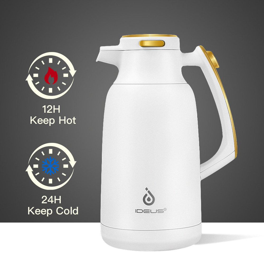 IDEUS 304 stainless steel coffee pot, insulated pot, large-capacity tea pot for home and office use, gift insulated pot details Picture
