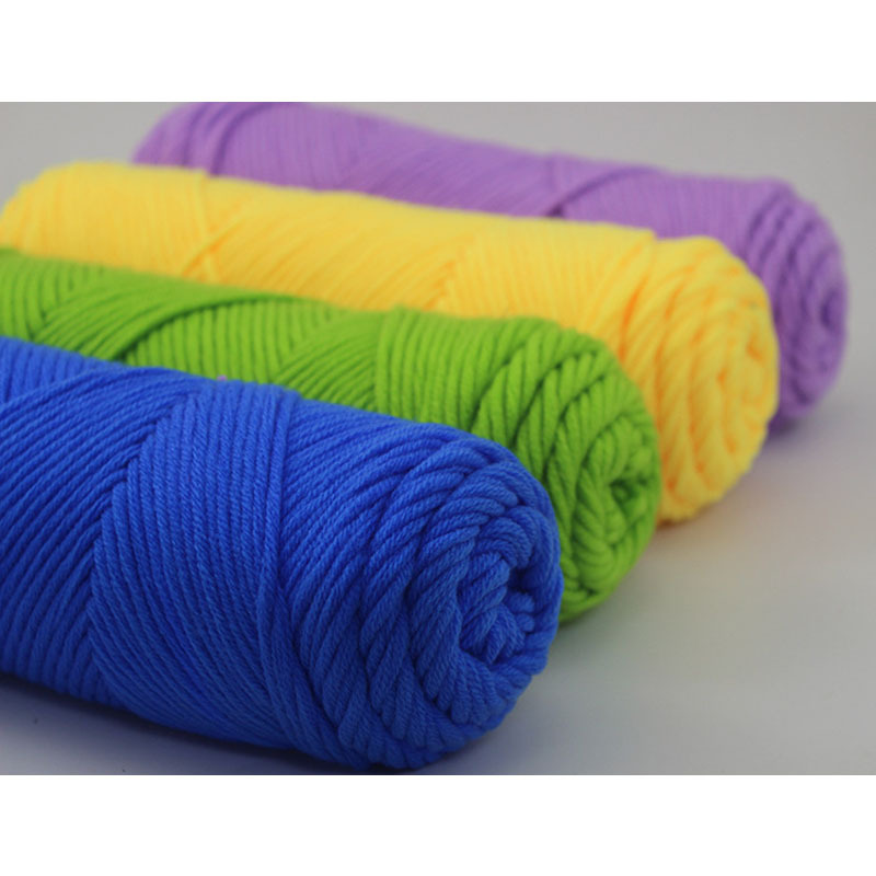 Lover's cotton, Korean cotton, woolen thread, hat and scarf thread, 8-strand milk cotton, medium-thick baby woolen thread, hand-knitted knitting needle woolen thread Item Picture