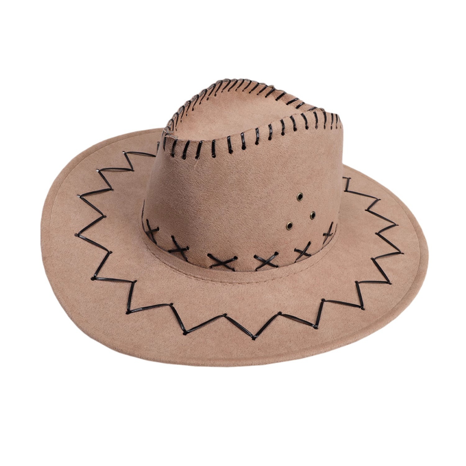 Brand [Sondona] 2025 Summer and Autumn new Western cowboy hats, women's casual sun protection hats, street retro face enhancement hats, small adult hats, knight hats, sun protection and travel, exotic style embroidery high-end style Item Picture
