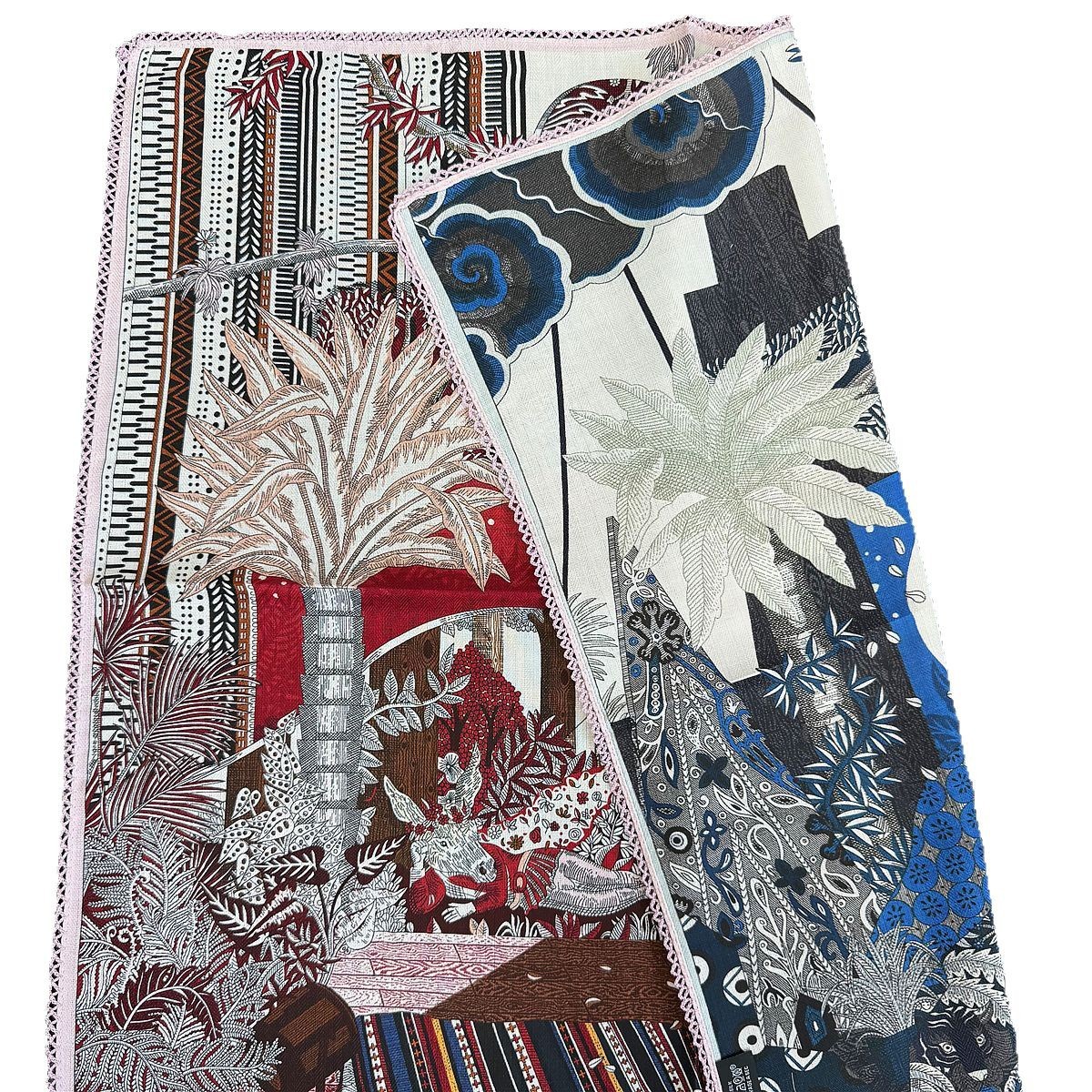 A new spring 63 shawl for women, featuring a double-sided contrasting color herringbone pattern velvet scarf. It's a high-end gift for mom Item Picture