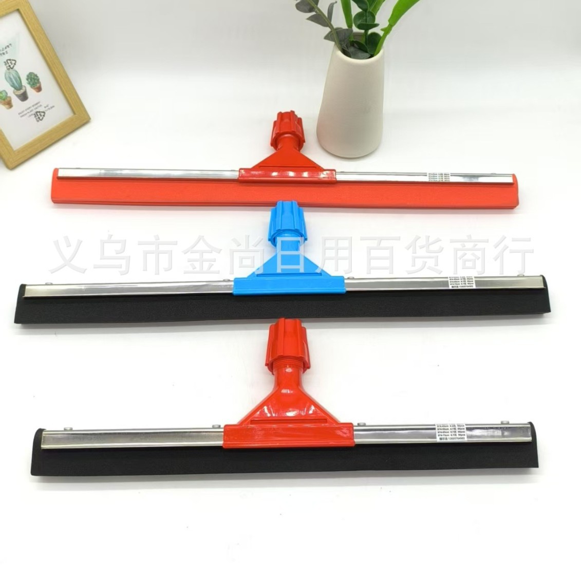 Bathroom wiper, water pusher, glass scraper, foam scraper, floor scraper head, glass scraper, household plastic and rubber floor scraper details Picture