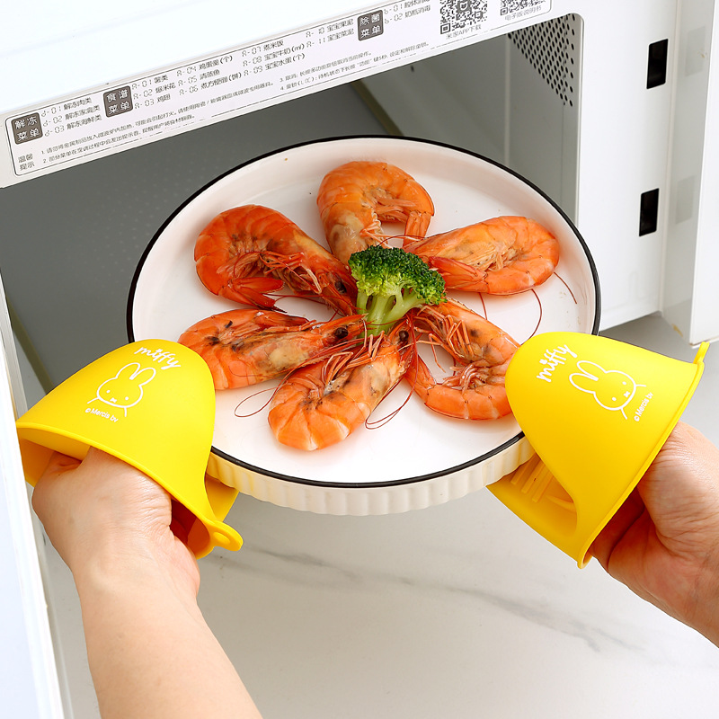 Mifei kitchen heat-resistant and heat-insulating silicone hand clamp, anti-slip clay pot, baking oven, microwave oven, thickened high-temperature resistant gloves Specification drawing