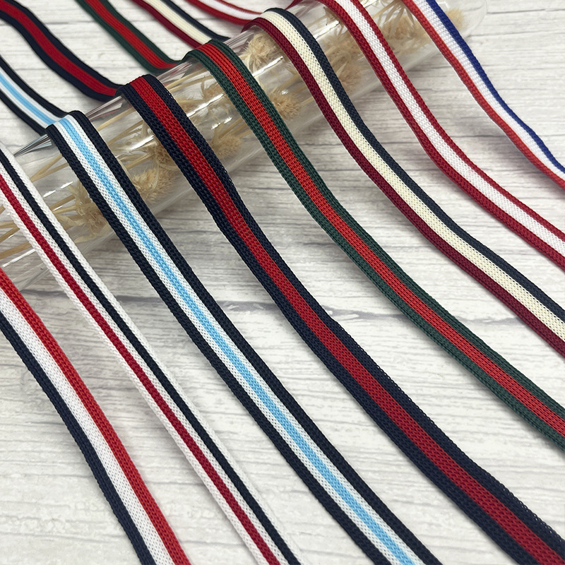 1cm纯色针织织带领条 运动裤球裤裤边弹力包边条校服童装服装辅料详情图4