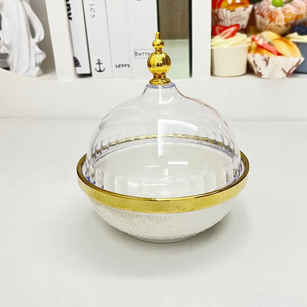 果盘/干果盒/阿拉伯茶具/五金厨卫/干果碟白底实物图
