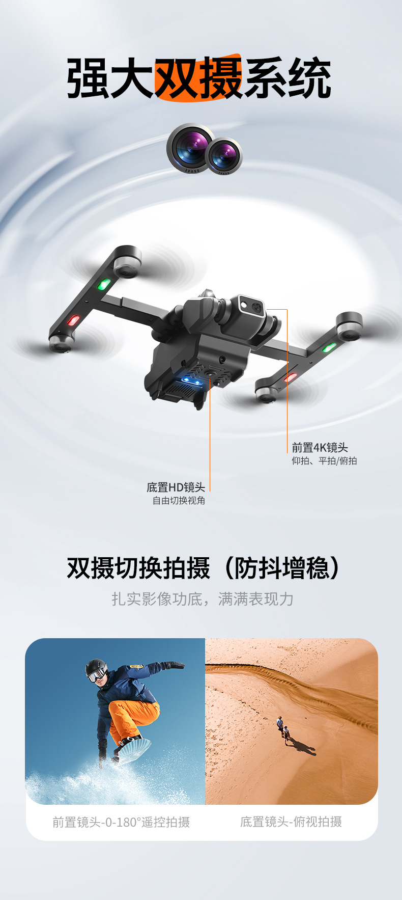 Wholesale of cross-border RG700PRO 4.5-inch screen controlled 5G brushless optical flow laser obstacle avoidance GPS positioning remote control unmanned aerial vehicle pic 13