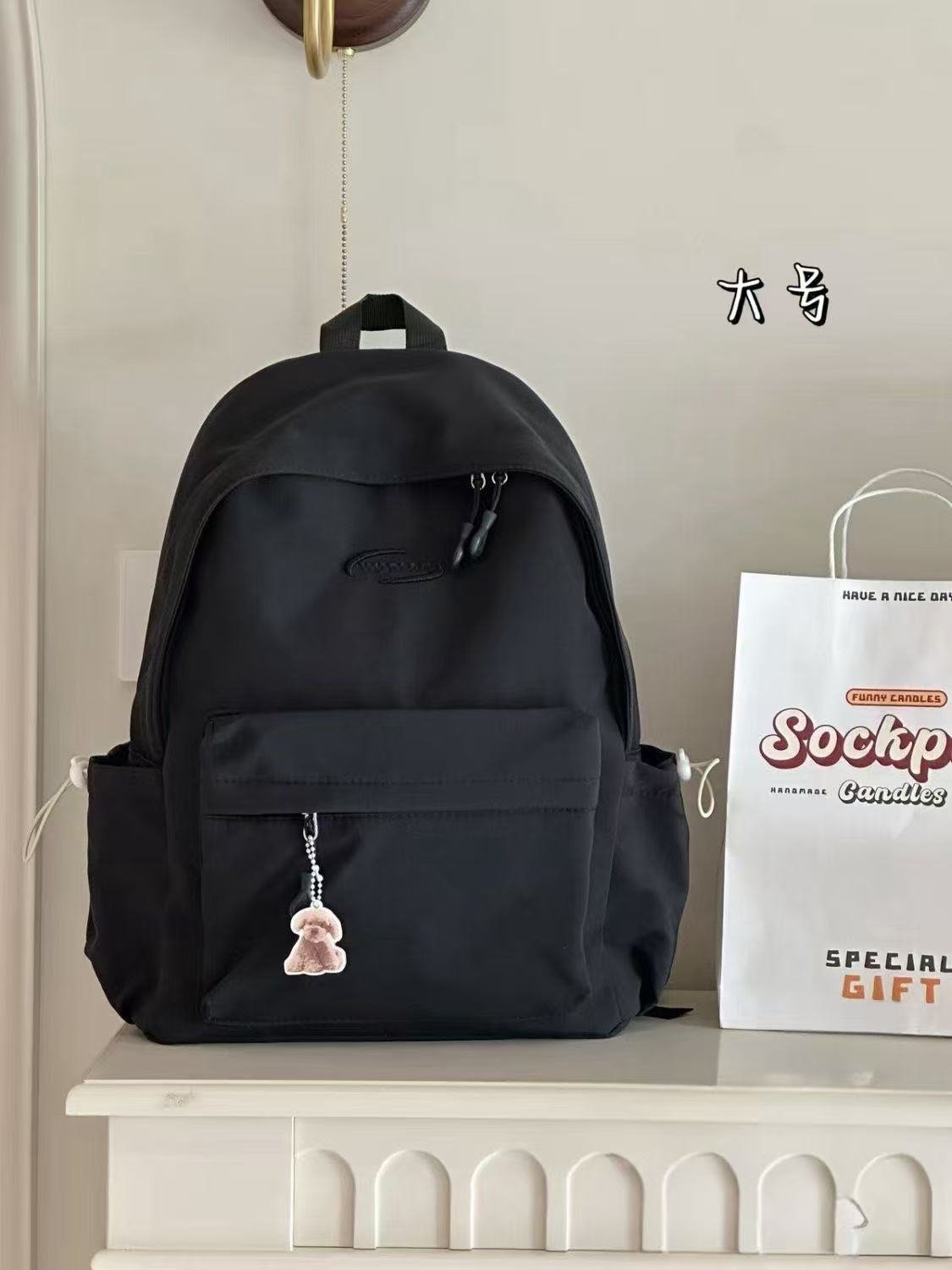 韩版ins简约学生书包大容量休闲轻便双肩包小清新甜美初高中背包详情9