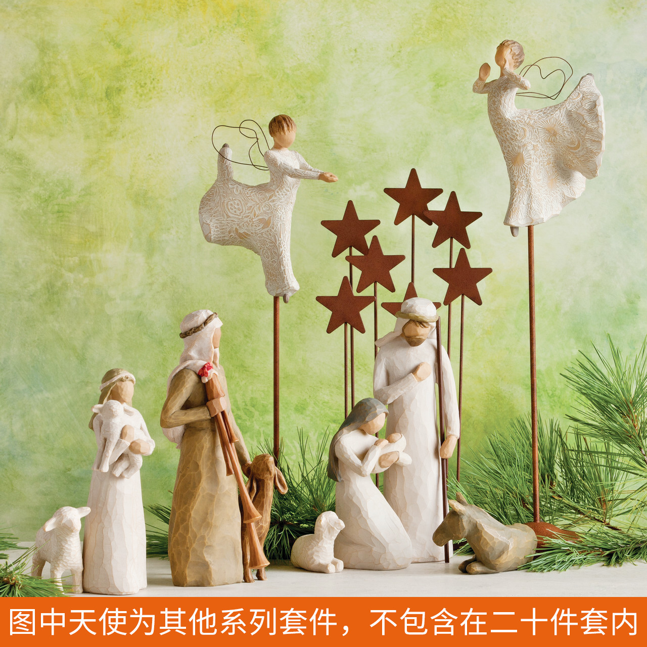 跨境新品热采独立站马槽组摆件宗教耶稣诞生树脂摆件工艺品批发产品图