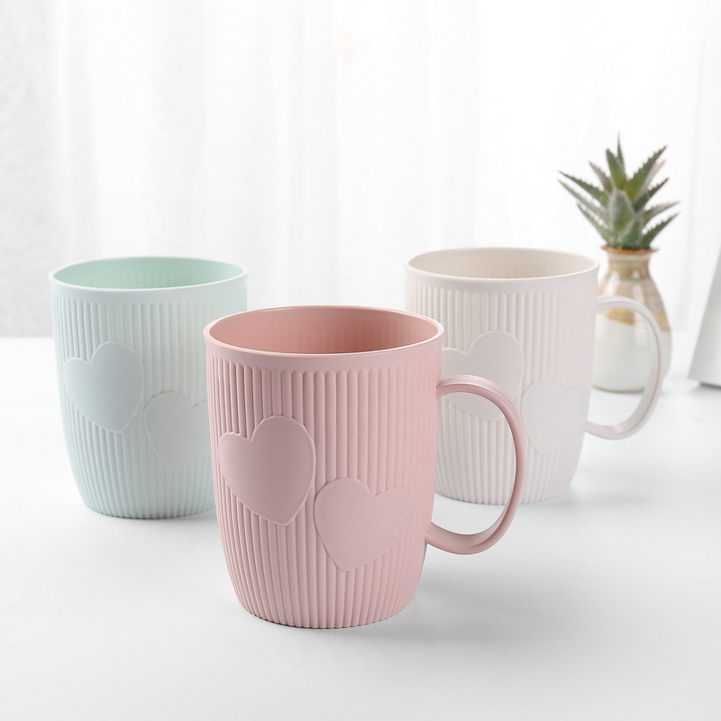 【2-6区】8298双心 杯280/箱心形2元口杯漱口杯刷牙杯牙杯喝水杯子苏丽杯牙具杯塑料杯1元货源